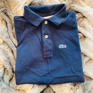 Navy Blue Lacoste Short sleeve shirt size 6
